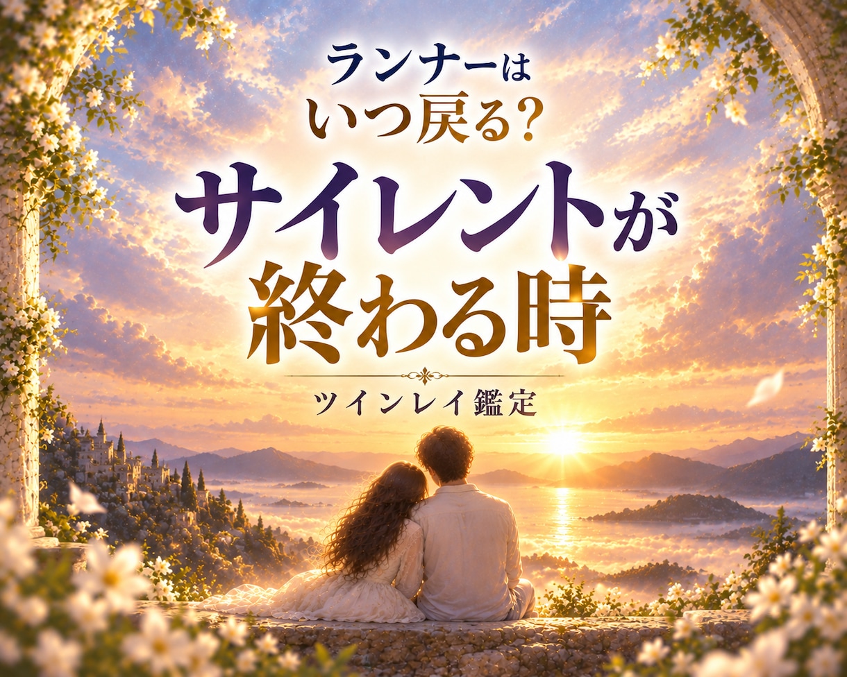 ツインレイのお相手がいつ戻るのかお伝えします サイレント期間が終わりランナーがあなたの元へ戻る時期 イメージ1