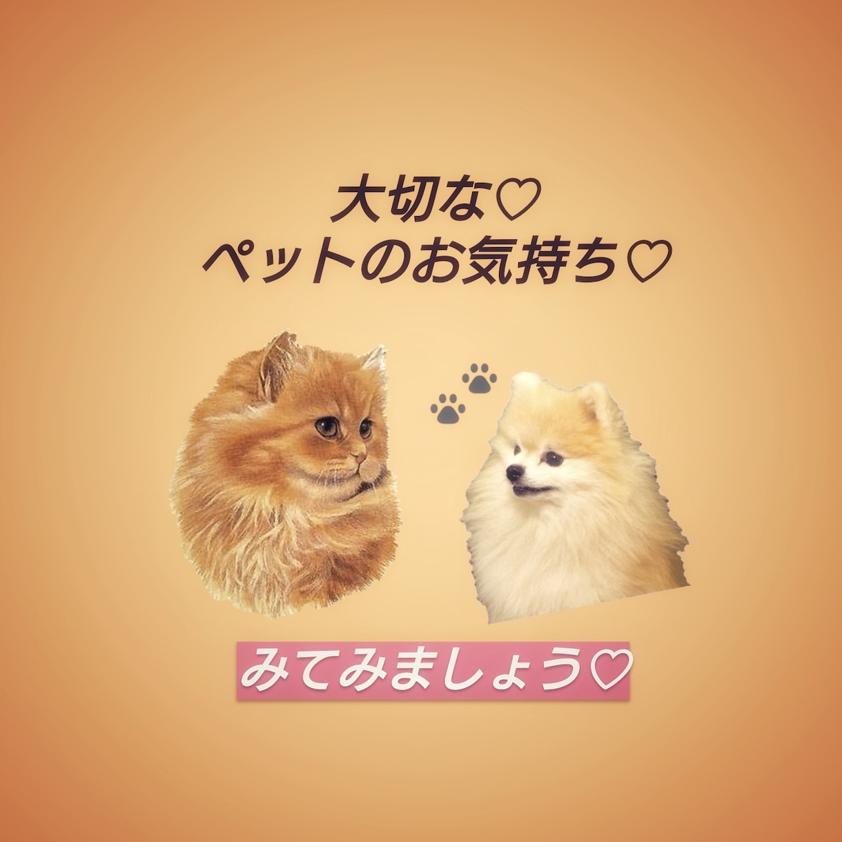 大切なペットのお気持ちみます 大切なペットからあなたへのメッセージをお届け致します イメージ1