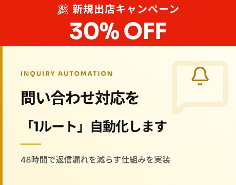 問い合わせ対応を「1ルート」自動化します 48時間で返信漏れを減らす仕組みを実装 イメージ1