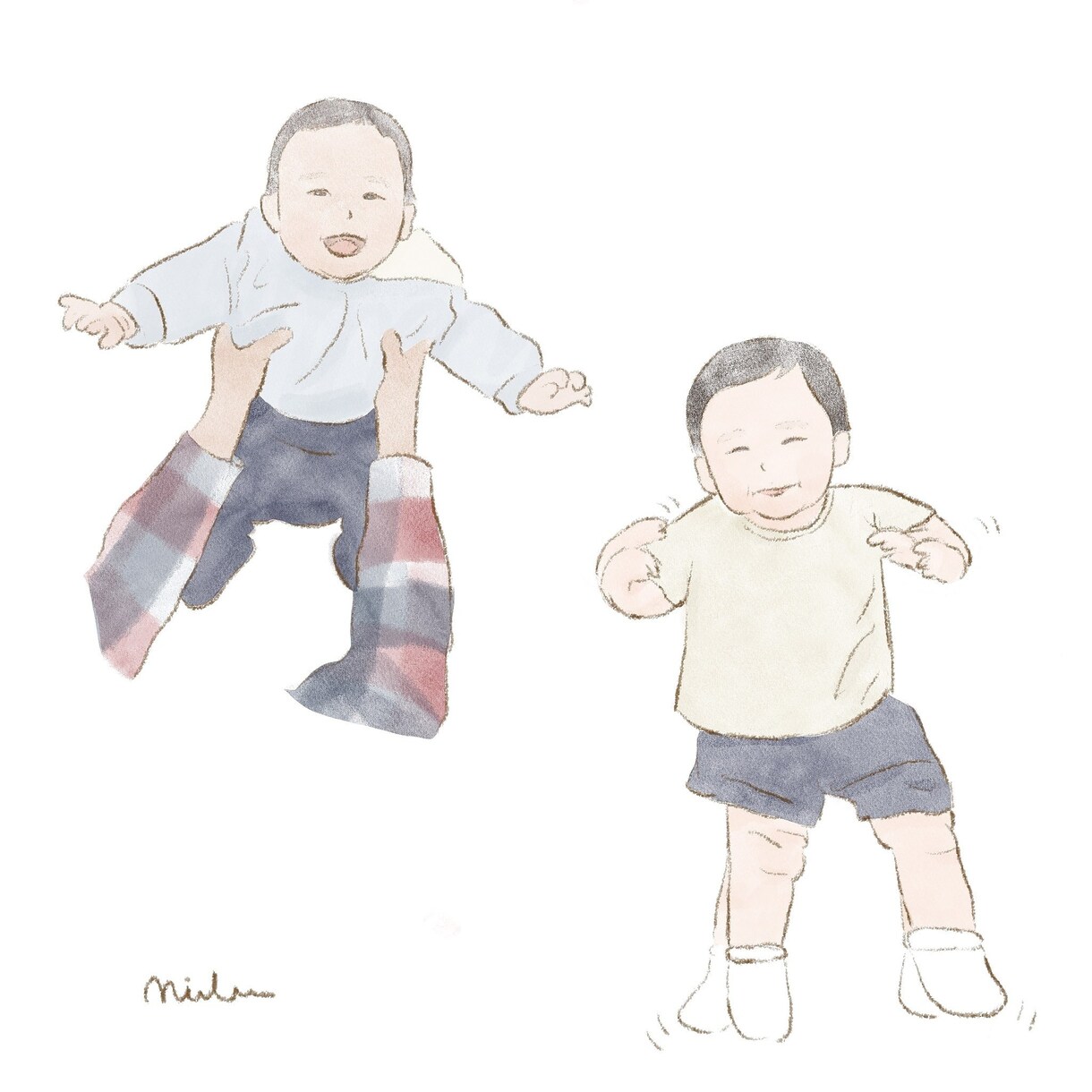優しい似顔絵を作成します [データ納品]マルチに使える！文字入れ可能！ イメージ4