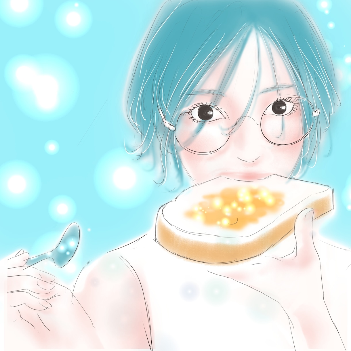 透明感のある可愛い女の子描きます アイコン・ブログ・グッズなど用途に合わせたオリジナルイラスト イメージ5