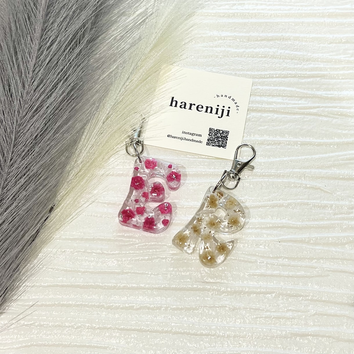プレゼントに◎イニシャルキーホルダーをお作りします 持ち物のアクセントとして°.バックやポーチ、リュックに◎ イメージ4