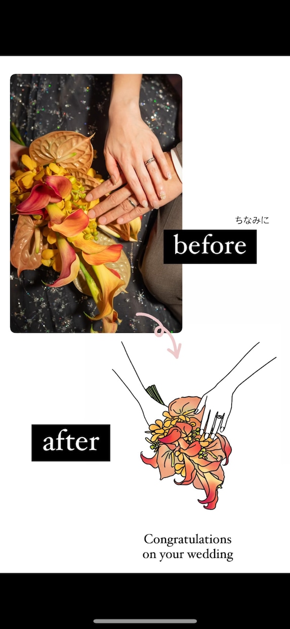 商用ok！ちょっとおしゃれで個性的な線画描きます 結婚式のペーパー類やアイコン、挿絵など用途沢山！ イメージ2