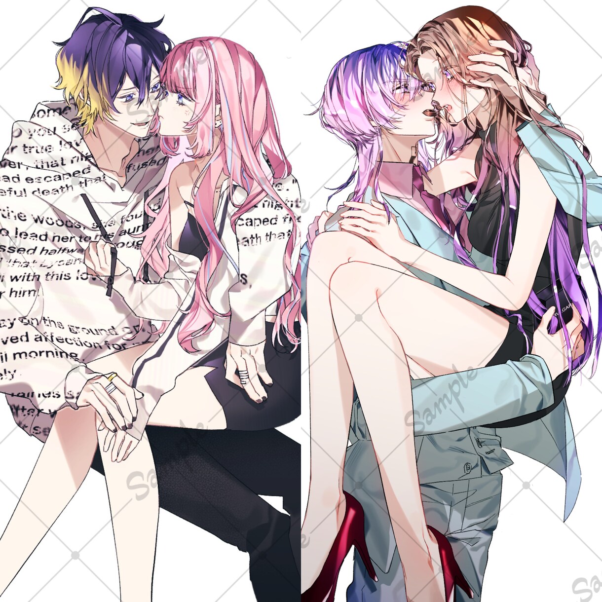 一次/二次/夢･腐◎ イラスト制作いたします 累計実績70件以上◎青少年･中性的キャラクター得意です。 イメージ4