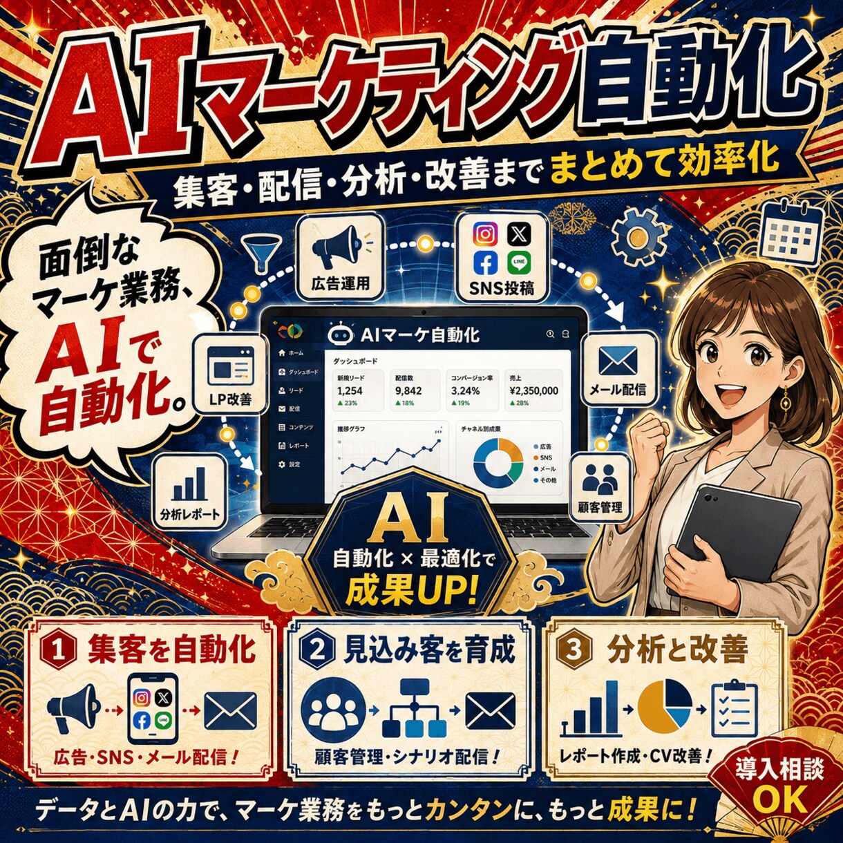 生成AIで業務システムを開発しますます 要件整理・設計・開発・データベース構築・AI連携まで一貫対応 イメージ3