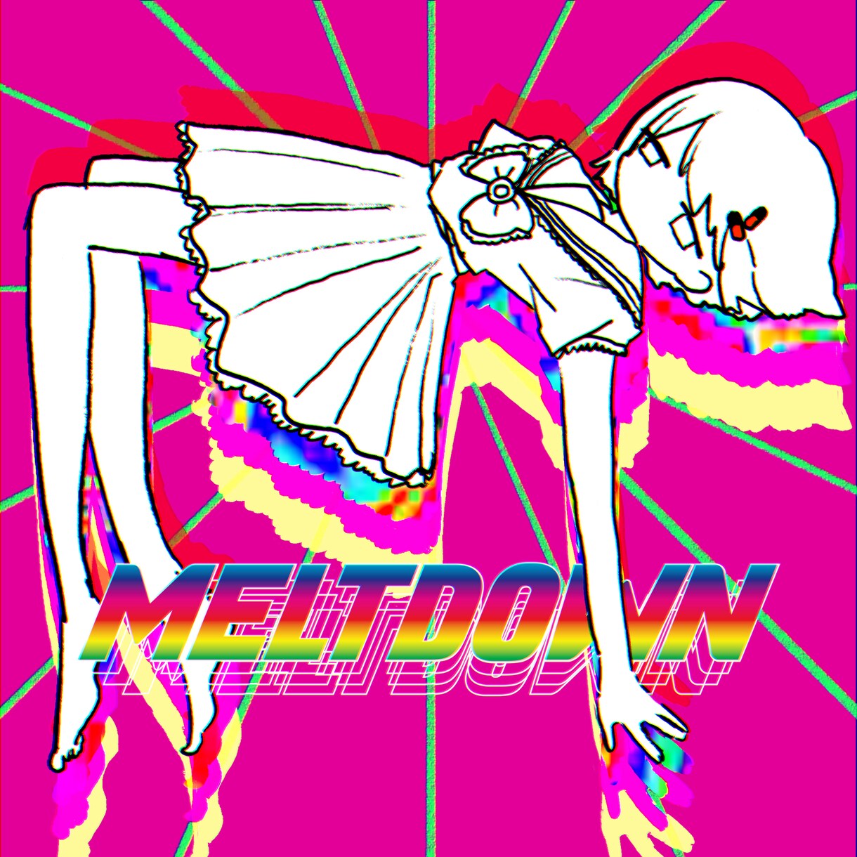 サイケデリックでガツンと目を引く絵を描きます サイケデリックでケミカルな世界観にポップな人物イラスト イメージ7