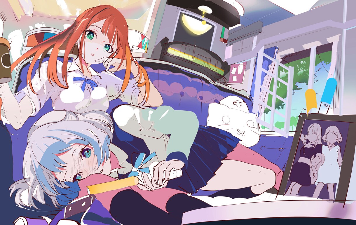 vtuber・版権・立ち絵・キラキラ男女絵描きます 周年・誕プレ・夢絵・版権キャラやv・配信スチルなどご用意 イメージ5
