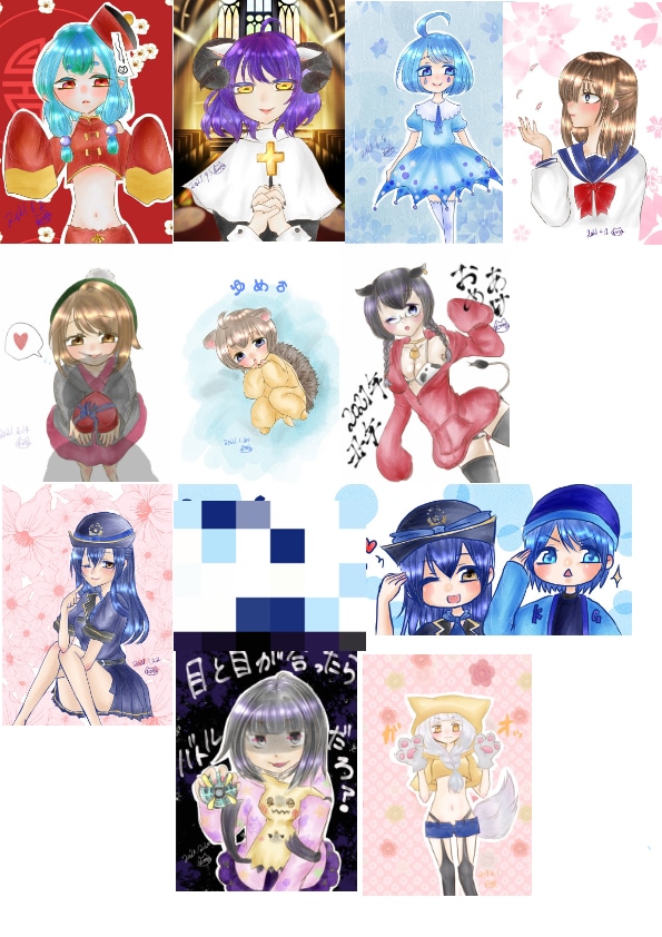 TwitterやSNSのアイコンを描きます アイコン製作致します！画像参照です！ イメージ1