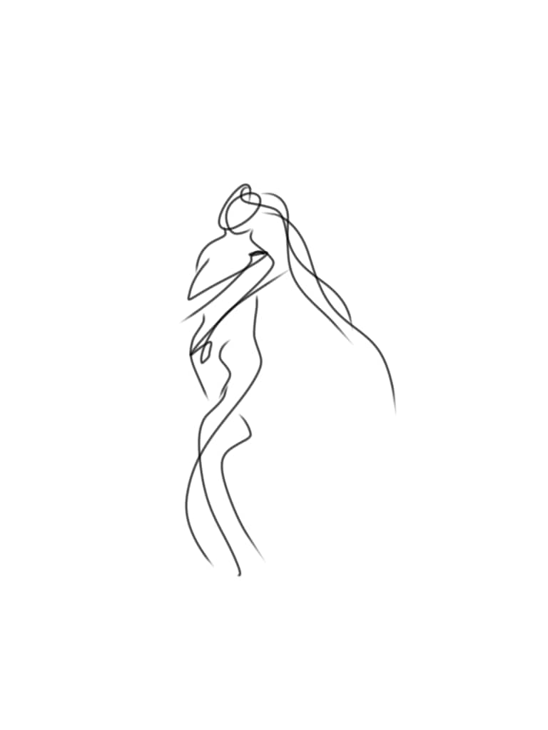 snsのトプ画描きます モノクロオシャレなアート風な絵を描きます。 イメージ3