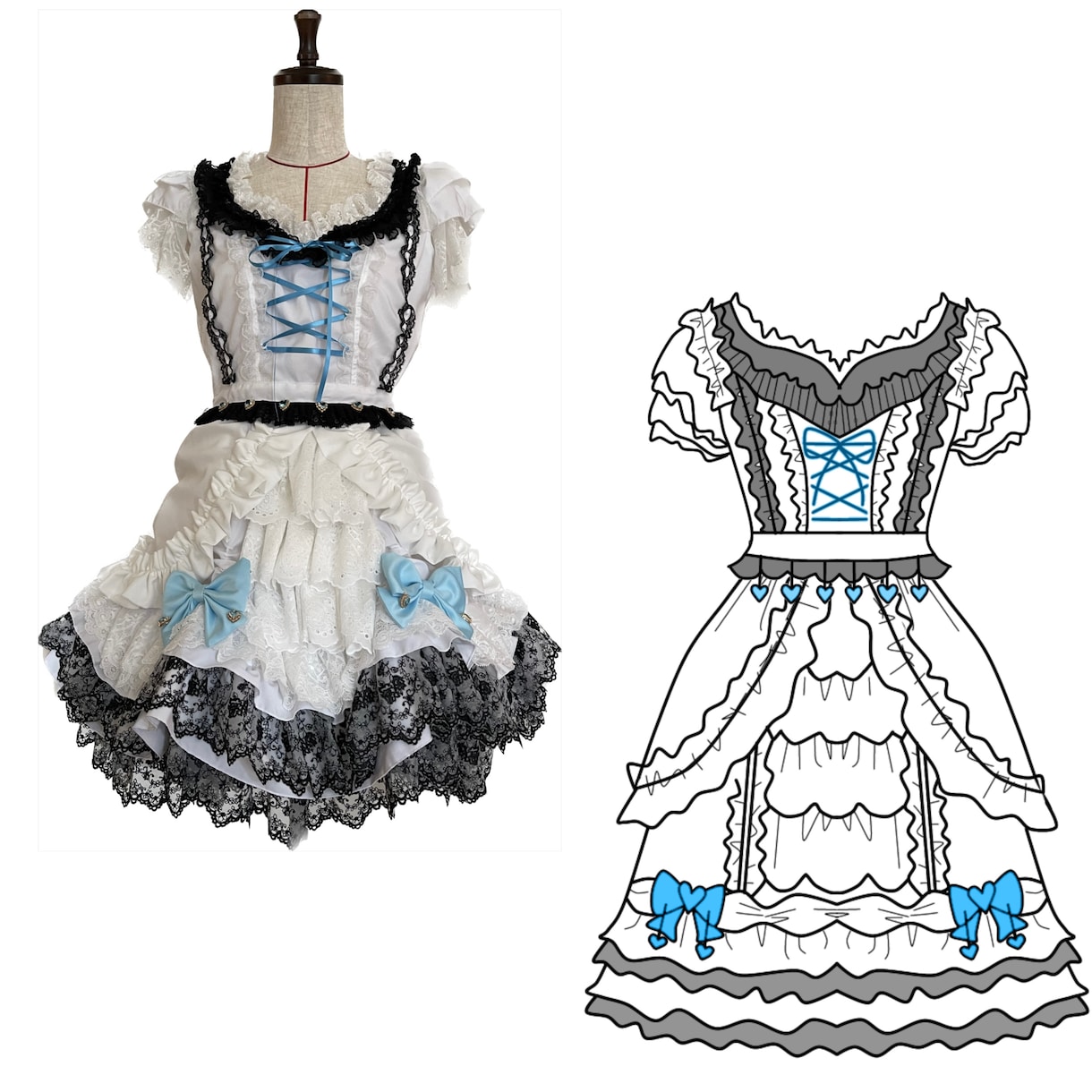 世界に一つのオリジナル衣装製作します アイドル衣装製作など華やかな衣装製作しませんか♡ イメージ3