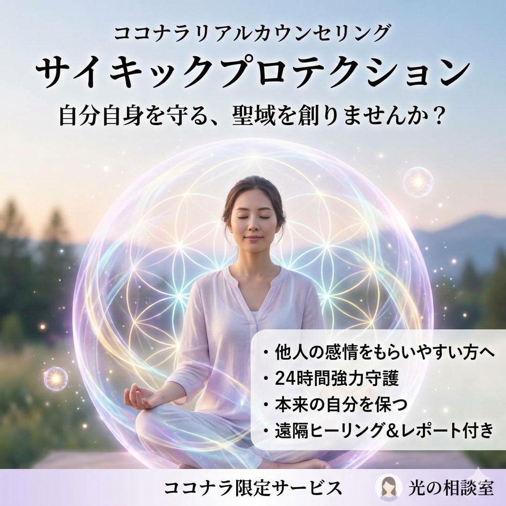 サイキックプロテクション✴️エネルギーを守ります 波動に影響され易い方★人間関係を良好に★浄化と癒しで守ります イメージ1