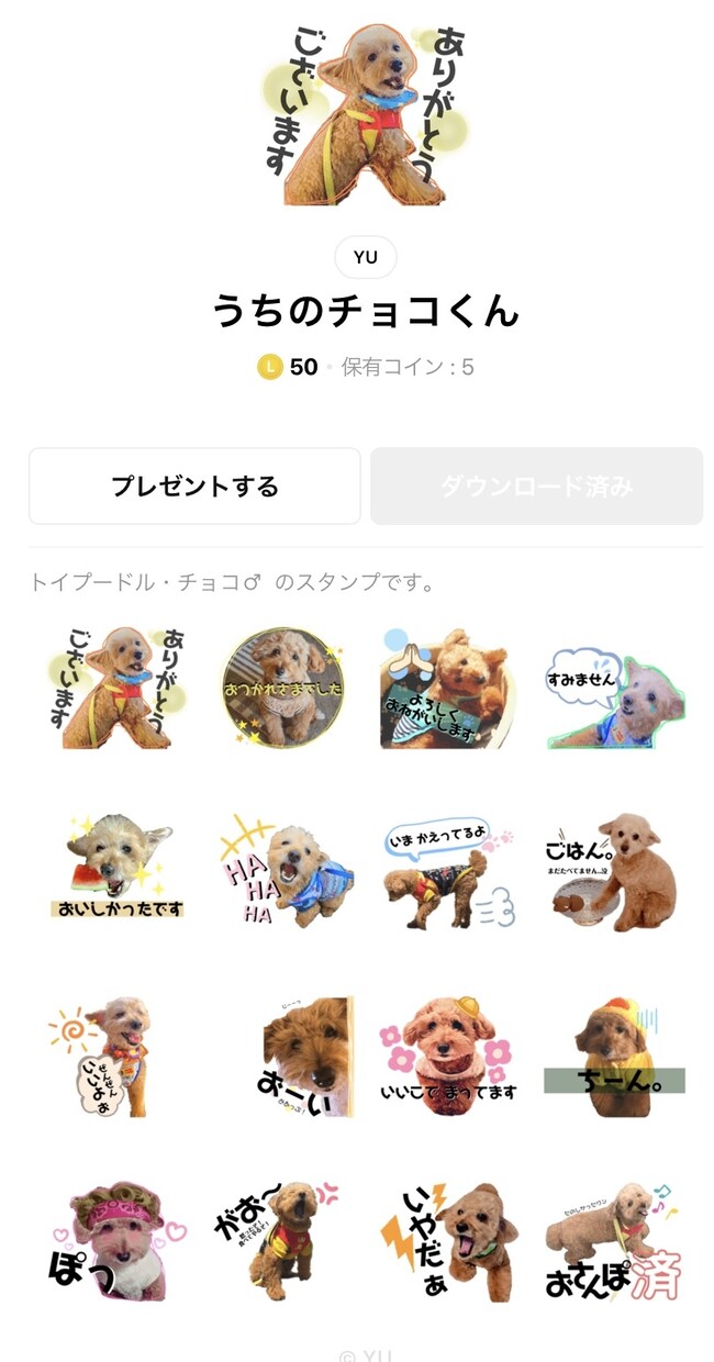 あなたの家族の使えるLINEスタンプ16個作ります ペットやお子さんの写真でかわいいLINEスタンプをデザイン！ イメージ2