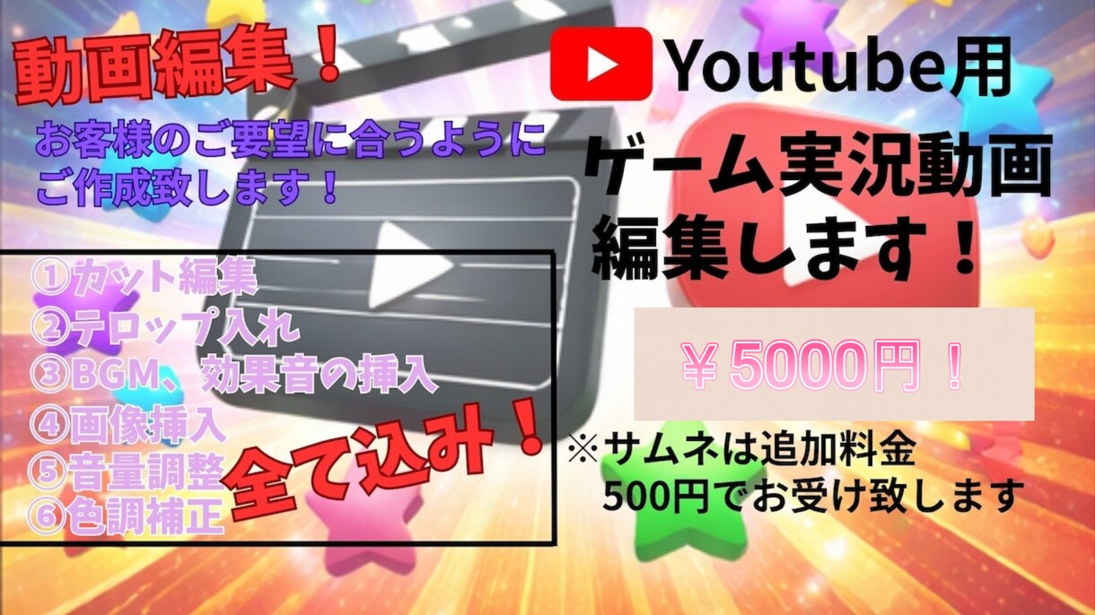 ゲーム実況動画作ります テンポ重視で“最後まで見られる”ゲーム実況に仕上げます イメージ1
