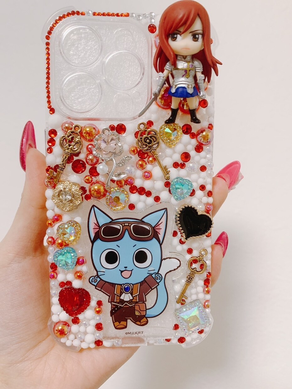 iPhoneケースやiQOSケース等をデコります 世界に一つだけ！オーダーメイドのキラキラアクセサリー イメージ2