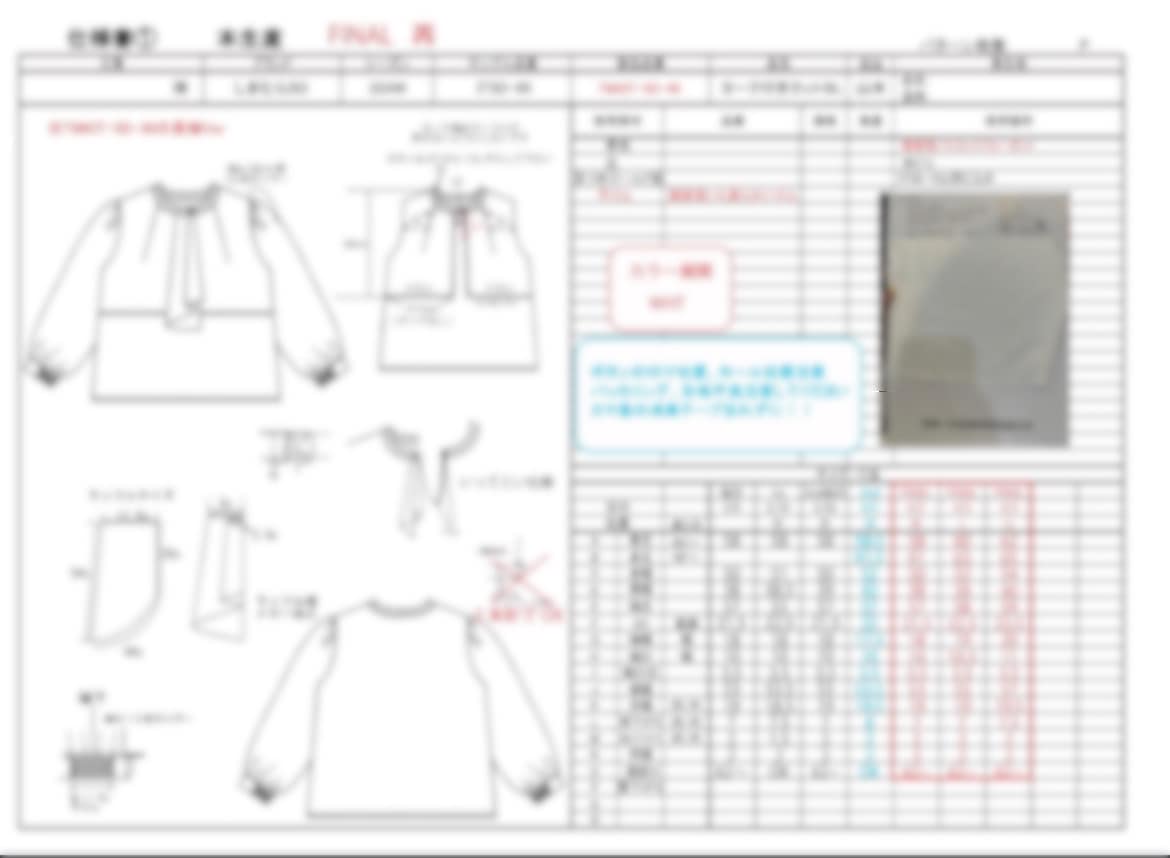 丁寧な縫製仕様書を迅速に対応致します 布帛.カット.ニット(※)!メンズレディースOKです! イメージ1
