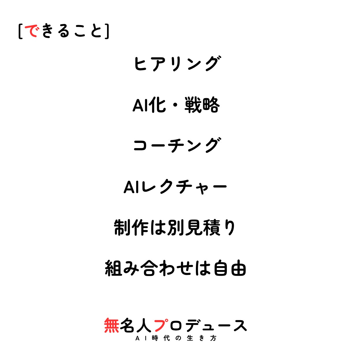 AIと聞く力であなたをプロデュースします 無名人プロデュース｜記事・サイト・仕組みまでAIで速く イメージ3