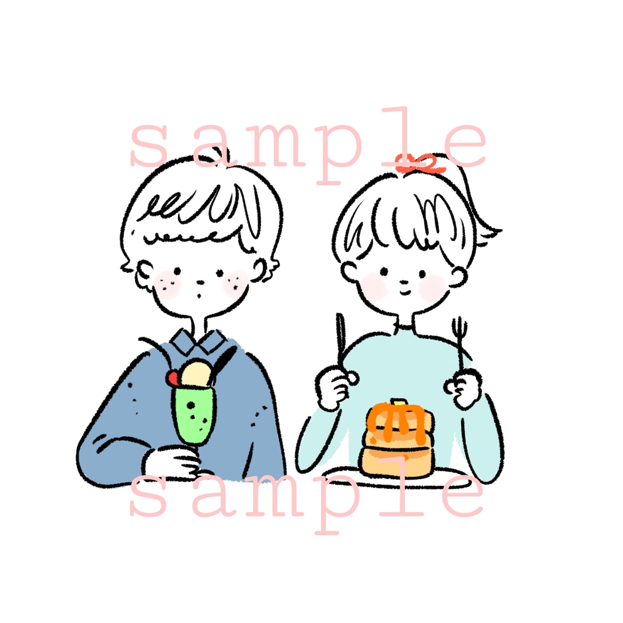 シンプル＆ほっこり♡アイコンイラストお描きします ♥SNSなどにぴったり！♥お気に入りの1枚を制作します♪ イメージ9