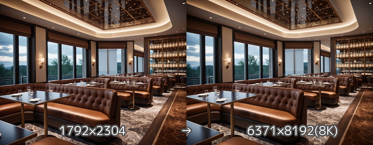 画像や写真、イラストの高画質・高解像度化します 8K、4K、その他任意の解像度や抱き枕やポスター等商品の用も イメージ5