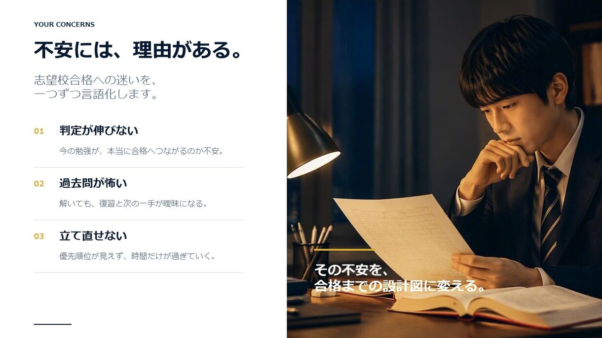 中高大の受験対策を徹底指導します 過去問分析とマンツーマン伴走で志望校合格へ導きます イメージ2