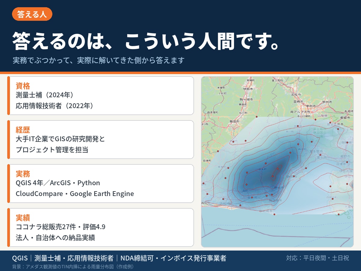 GISソフトの困りごとを30分で解決します エラーで進まない・データが開けないを画面共有で解決！ イメージ6
