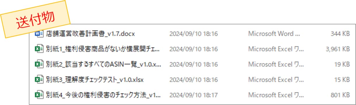 Amazon 審査通過した改善計画書を販売します 10回以上の再提出を経て2024年9月頭に審査通過した現物 イメージ2