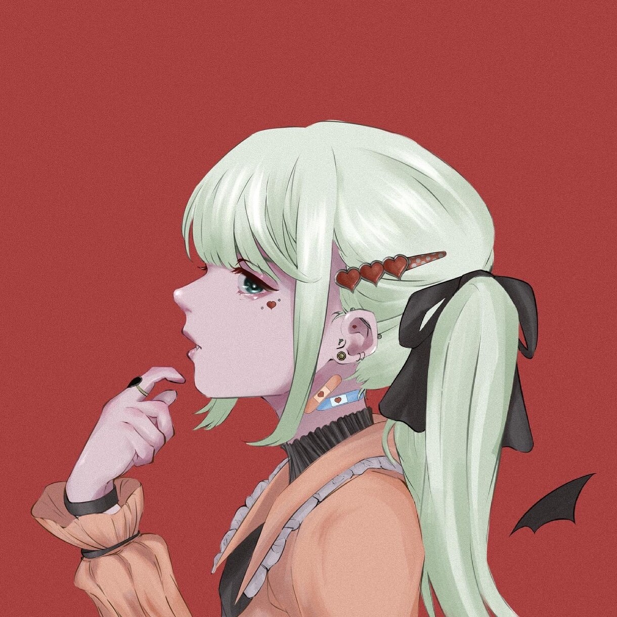 ダークでマットな世界観の素敵なイラスト描きます 他の人と一味も二味も違う素敵なアイコンでSNS映えさせよう！ イメージ6