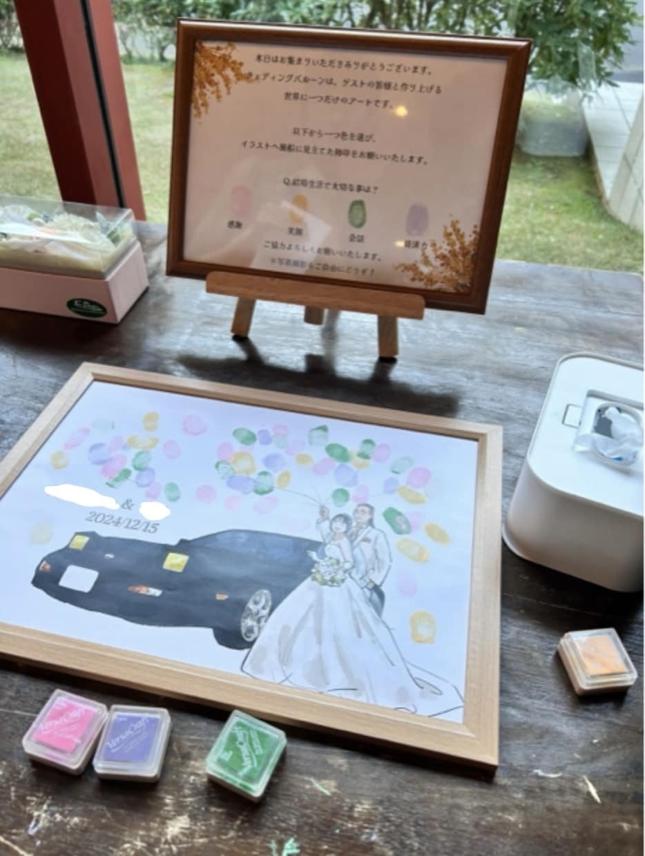 結婚式で大人気のウェディングバルーン描きます ウェルカムボード、人前式、ゲスト参加型おしゃれな結婚証明書 イメージ7