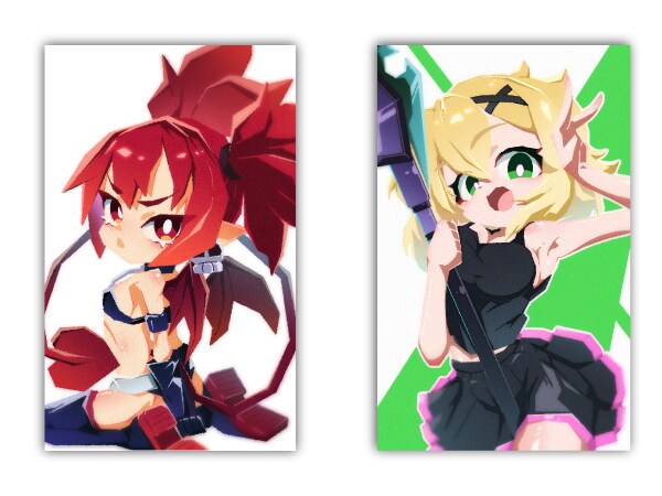 主線なしの不思議なイラスト描きます 色と形で作られた不思議なイラスト イメージ1