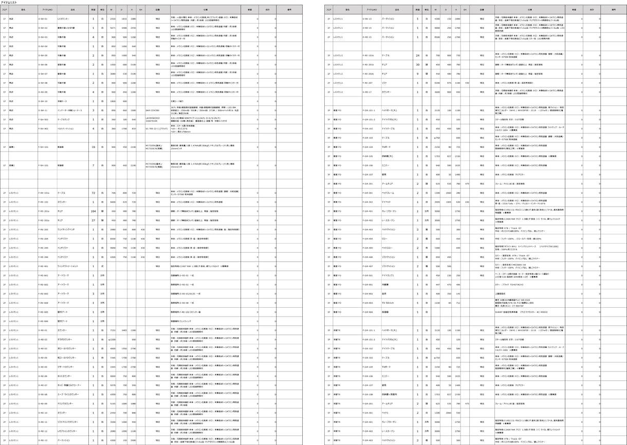家具関連の資料作成承ります ホテル、オフィス実績多数！図面から仕様書まで一括でお任せ イメージ5