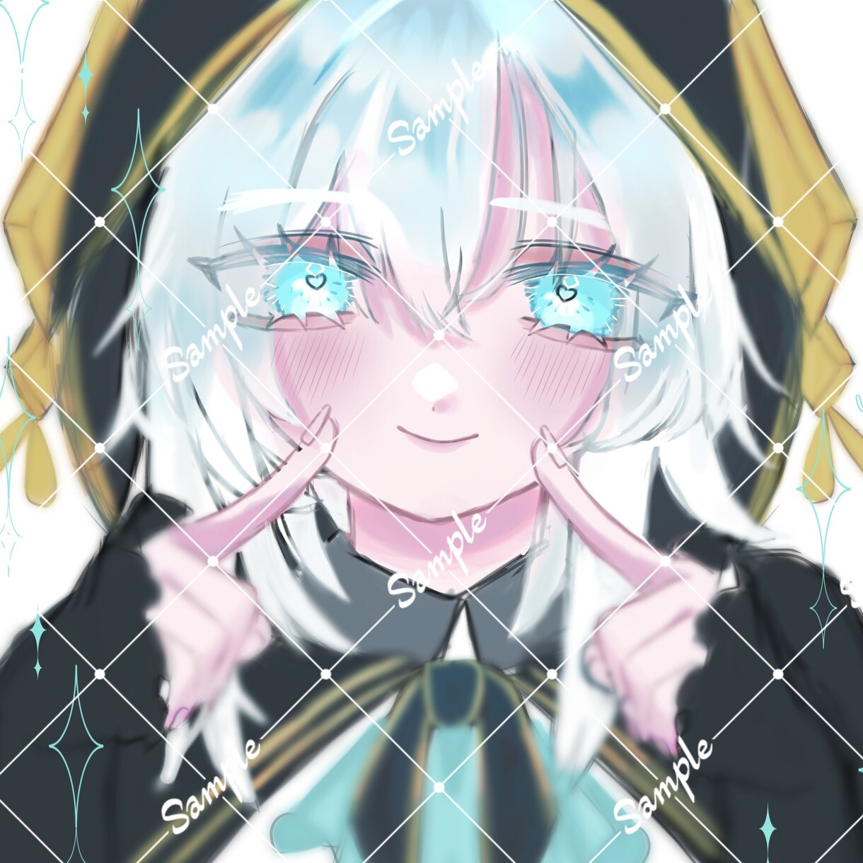 SNSアイコン、ヘッダー等承ります 甘くてきらきらした金平糖のような女の子のアイコン描きます！☆ イメージ2