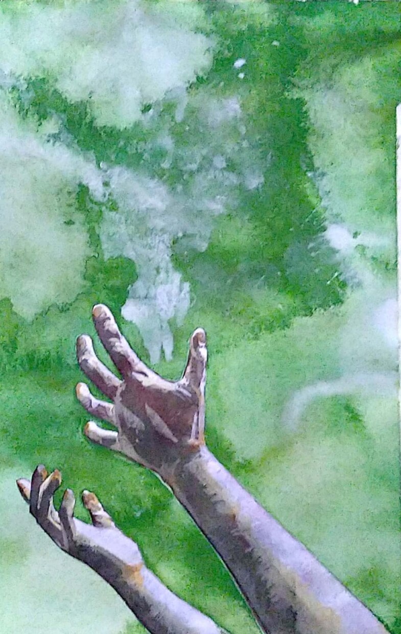 あなたの手、大切なひとの手、描きます 似顔絵ならぬ、似手絵✋手で心を表現します♪ イメージ1