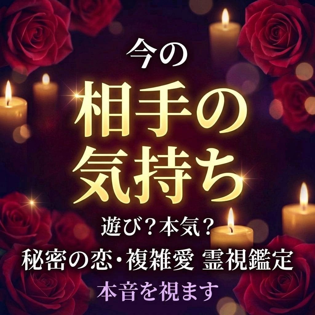 複雑な恋愛｜あの人の気持ちを霊視します 誰にも相談できない恋…相手の本音を霊視します イメージ1