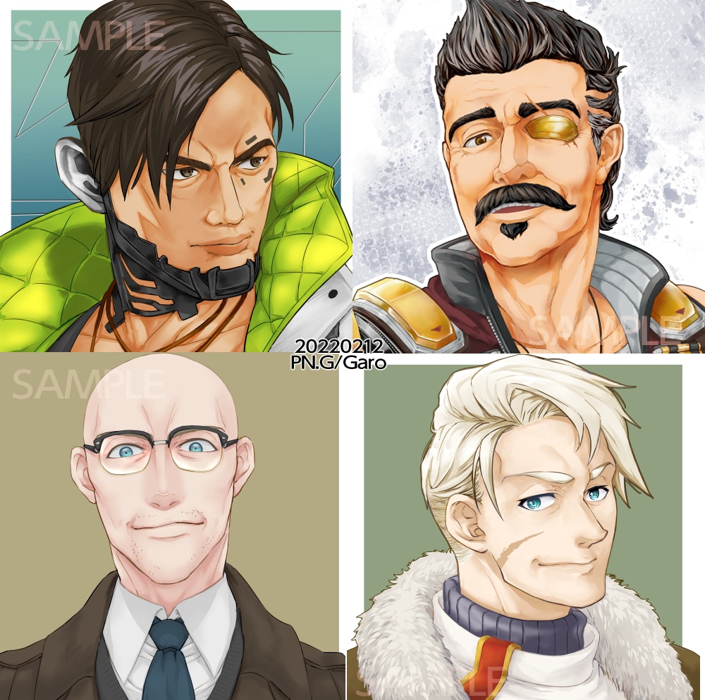 男性キャラ特化！立ち絵・1枚絵等作成します アイコン/TRPG/サムネ用など用途にあわせ幅広く対応！ イメージ2