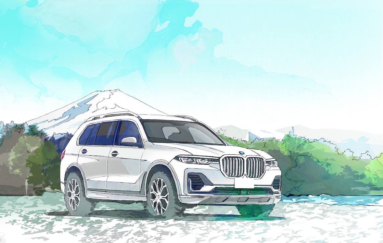 おしゃれな建物、建築、風景や車イラスト描きます お店の広告、ご自宅と愛車、思い出の風景等を描きます イメージ4
