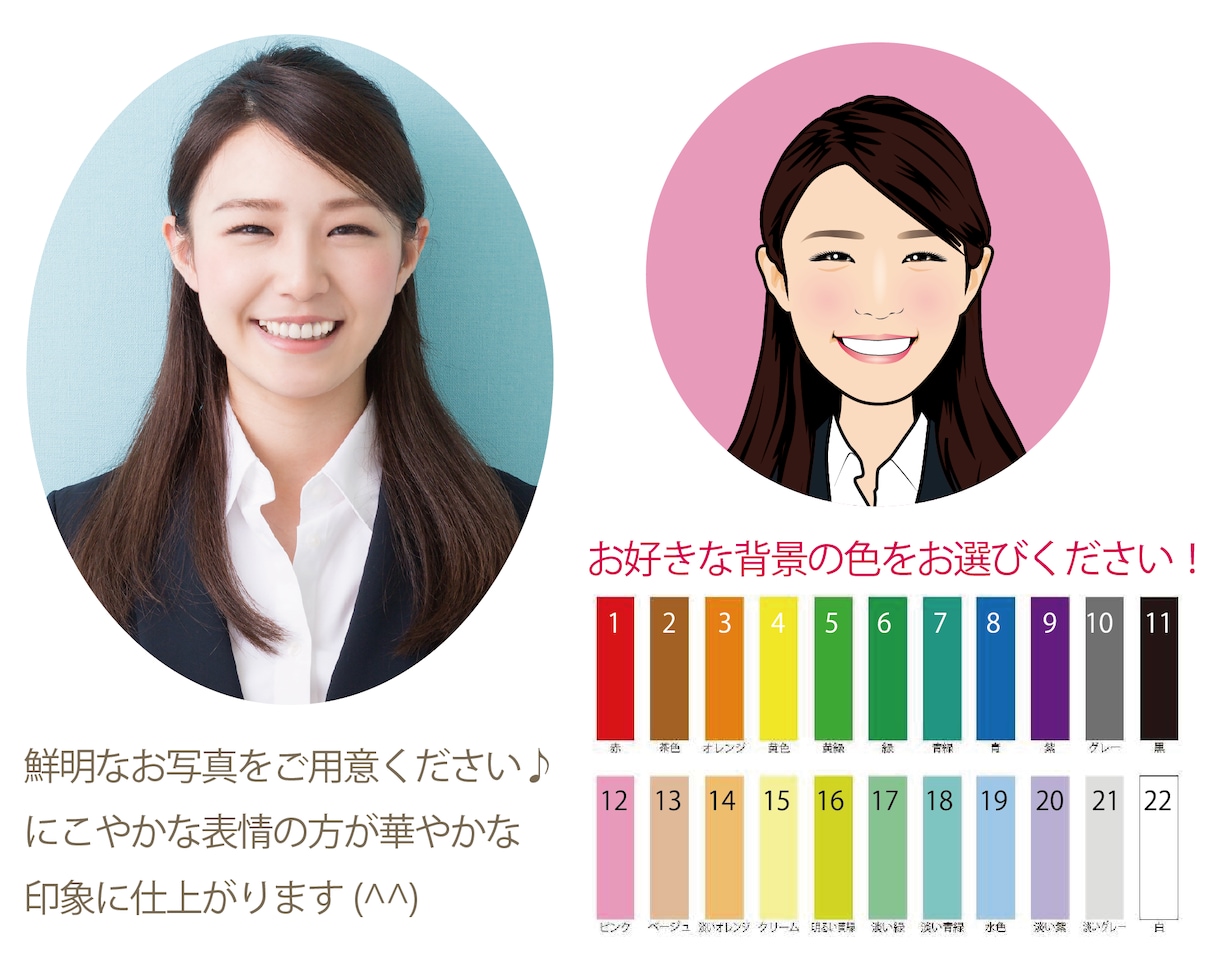 SNSや名刺に使える可愛い似顔絵をお描きします あなたらしさが伝わる ポップでやさしい似顔絵アイコン★ イメージ5
