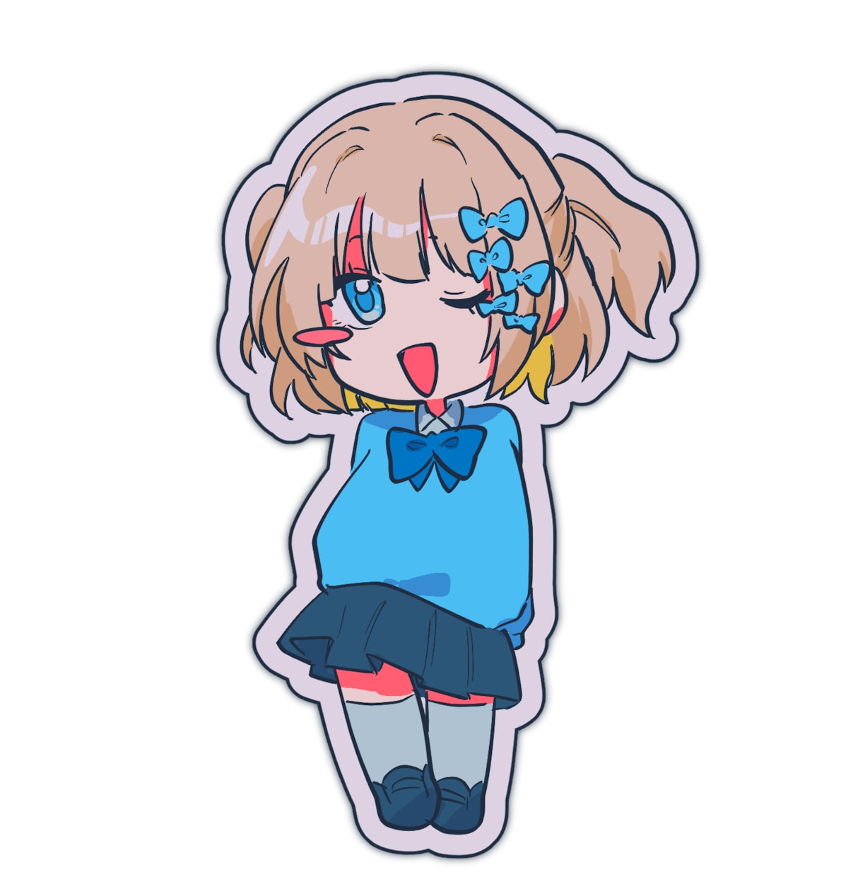 ステッカー風のイラストをお描きします ステッカー風の可愛いイラストをお描きします！ イメージ2