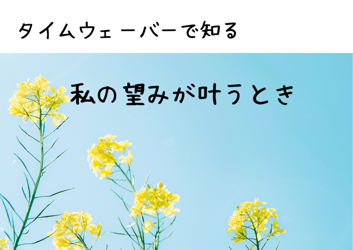 TimeWaver｜あなたの未来の可能性分析します タイムラインで現在の阻害要因を分析、望みが叶う時を探ります イメージ1