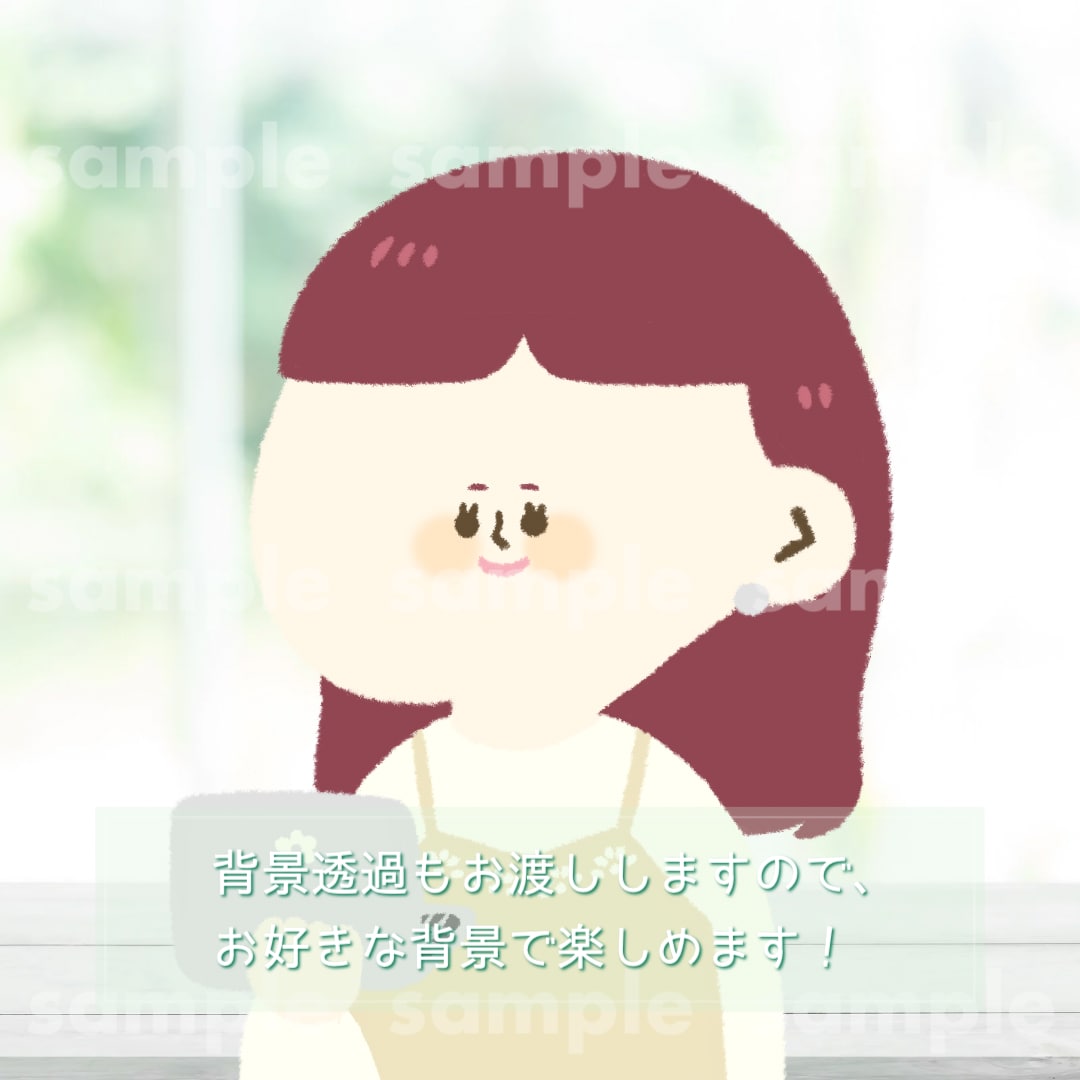 シンプルゆるキャラアイコン描きます 商用利用OK。小物1点無料！個性的なアイコンをお探しの方に！ イメージ6