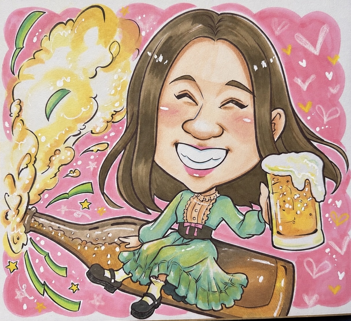 写真からそっくりな手描き似顔絵を描きます 誕生日・結婚・退職祝いに♪心を込めた世界に一枚の似顔絵 イメージ5