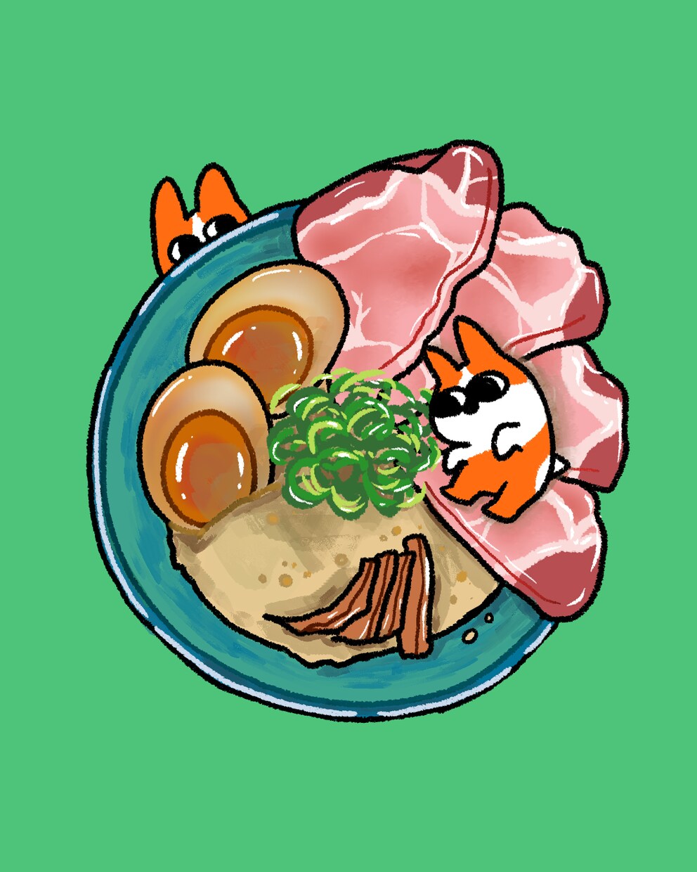 ゆるーい動物・フード・人物イラスト作ります 可愛い・ゆるい・ビビッドなイラストをお求めの方に！ イメージ3