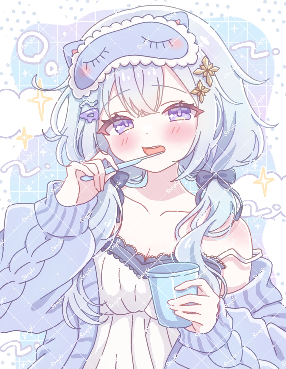 ふんわり透明感のある可愛いイラストを制作します ☆サムネ、おはV、ボカロMV、歌ってみた☆商用利用込み◎ イメージ8