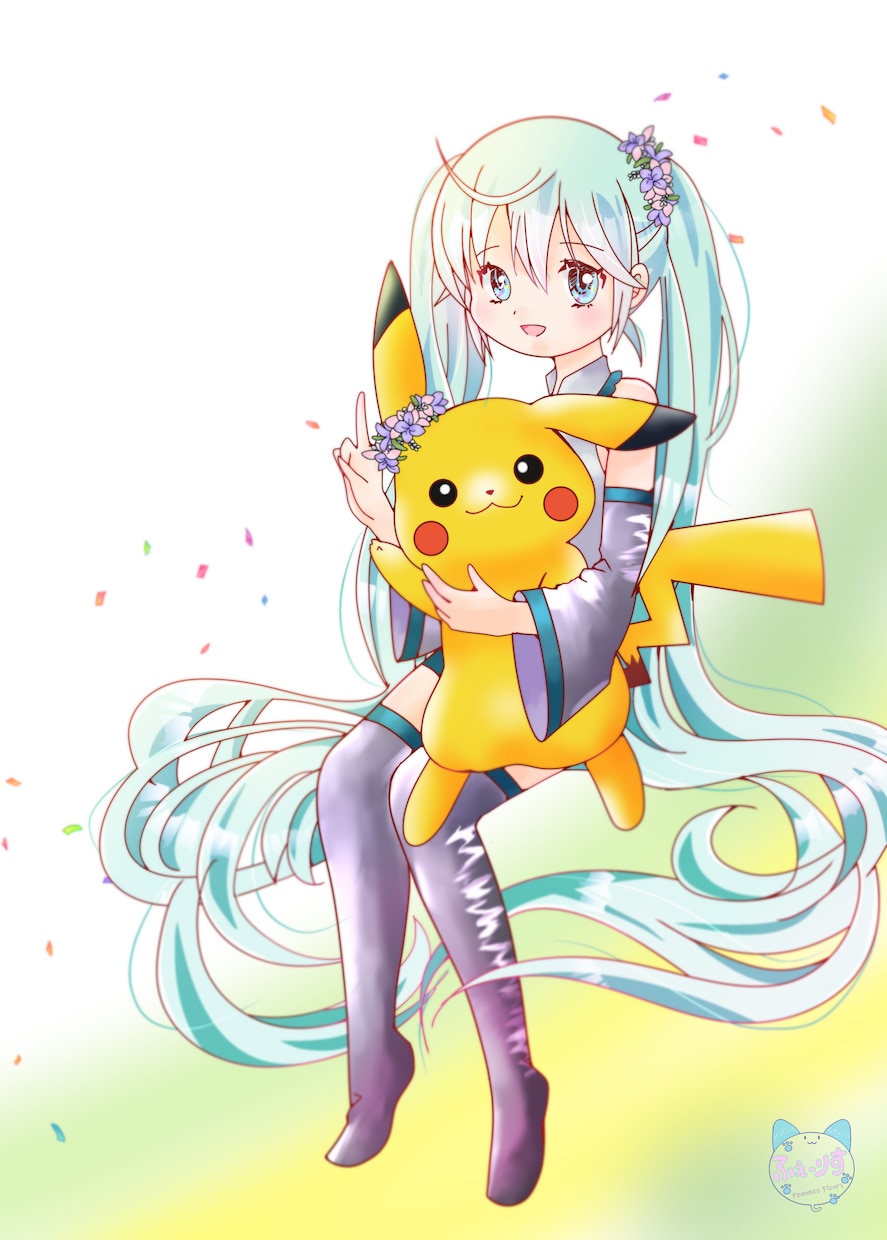フライヤーやジャケットイラストなど制作いたします ゆるふわ、ポップで綺麗な色使いが得意です。 イメージ10