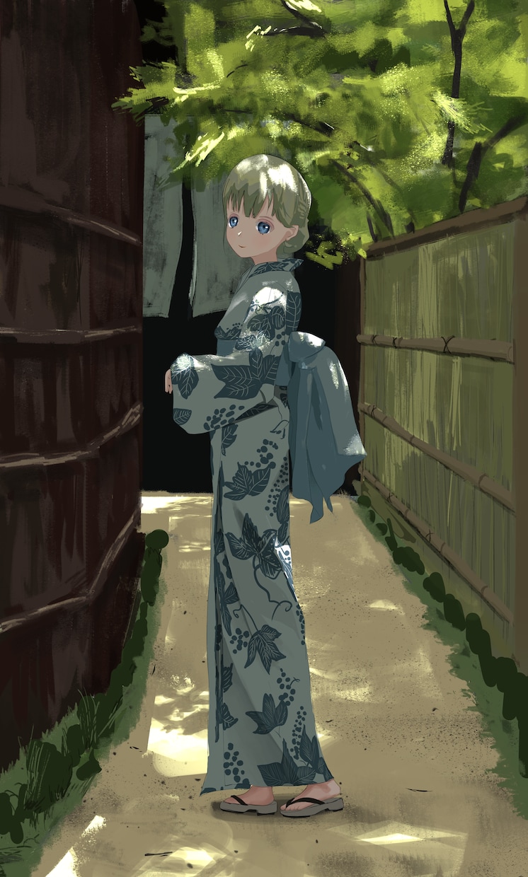背景付きキャライラストを描きます 【色や形にこだわった背景付きキャライラストを描きます！】 イメージ1