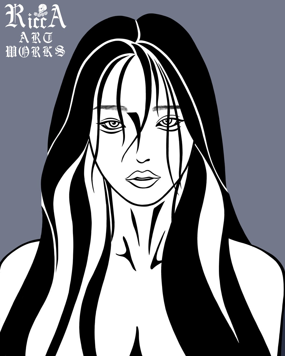 写真をもとに似顔絵、オリジナルアイコン描きます ダークで個性的な雰囲気のアイコンを制作します。 イメージ4