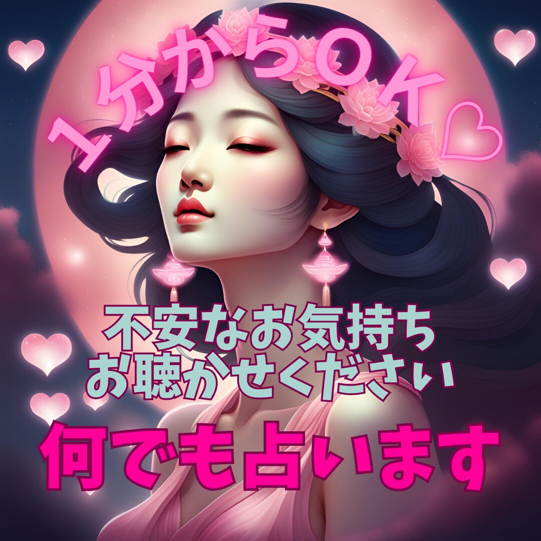 １分からOK♡女神タロットで何でも占います 恋愛・子育て・お仕事など、何でもお気軽にご相談ください イメージ1