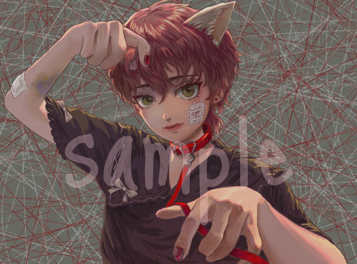 一枚絵や動画サムネイル、立ち絵等のイラスト描きます 厚塗りやリアル系からシンプルやデフォルメまで イメージ4