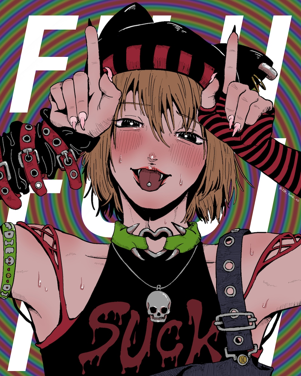 楽曲サムネやジャケットデザイン、1枚絵など描きます 世界観重視｜MV・PV・グッズ向けモノクロイラスト制作 イメージ7