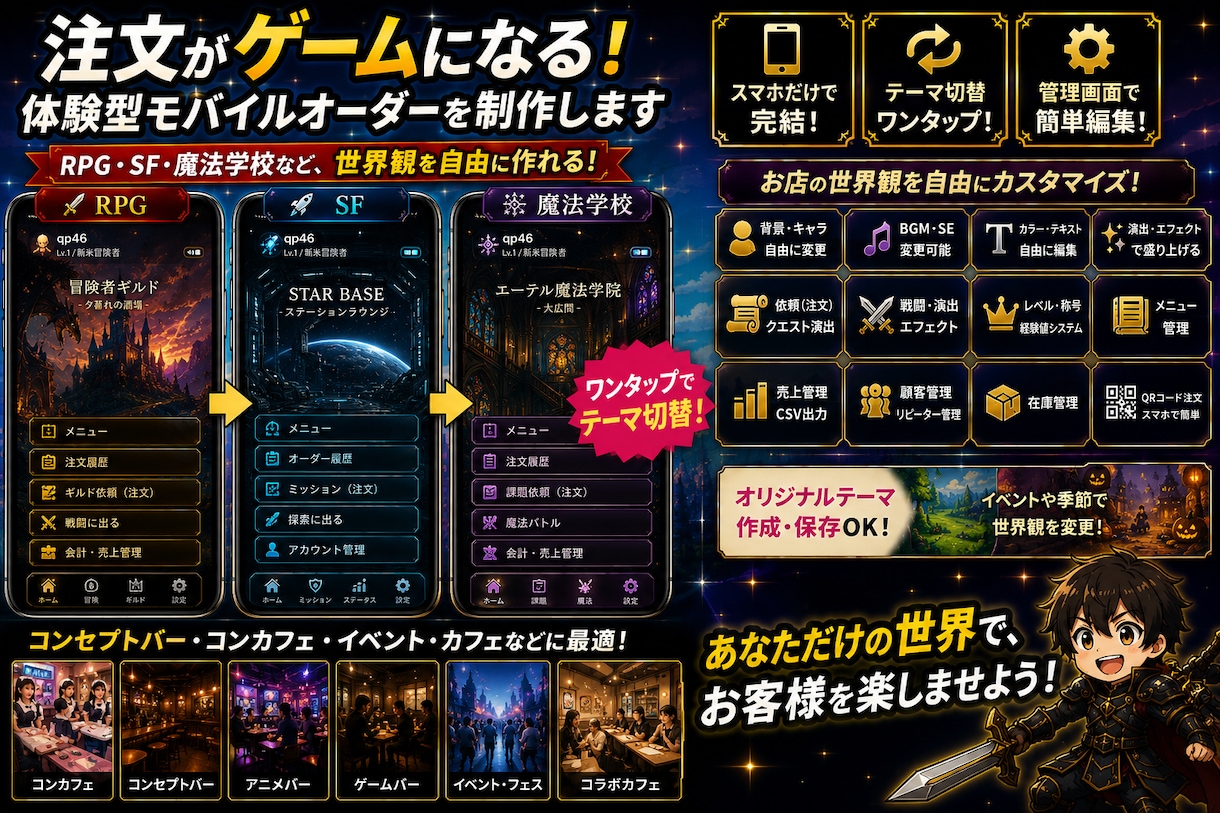 注文がゲームになるモバイルオーダーを制作します スマホだけで完結！不安がある場合セットアップ代行有り！ イメージ4