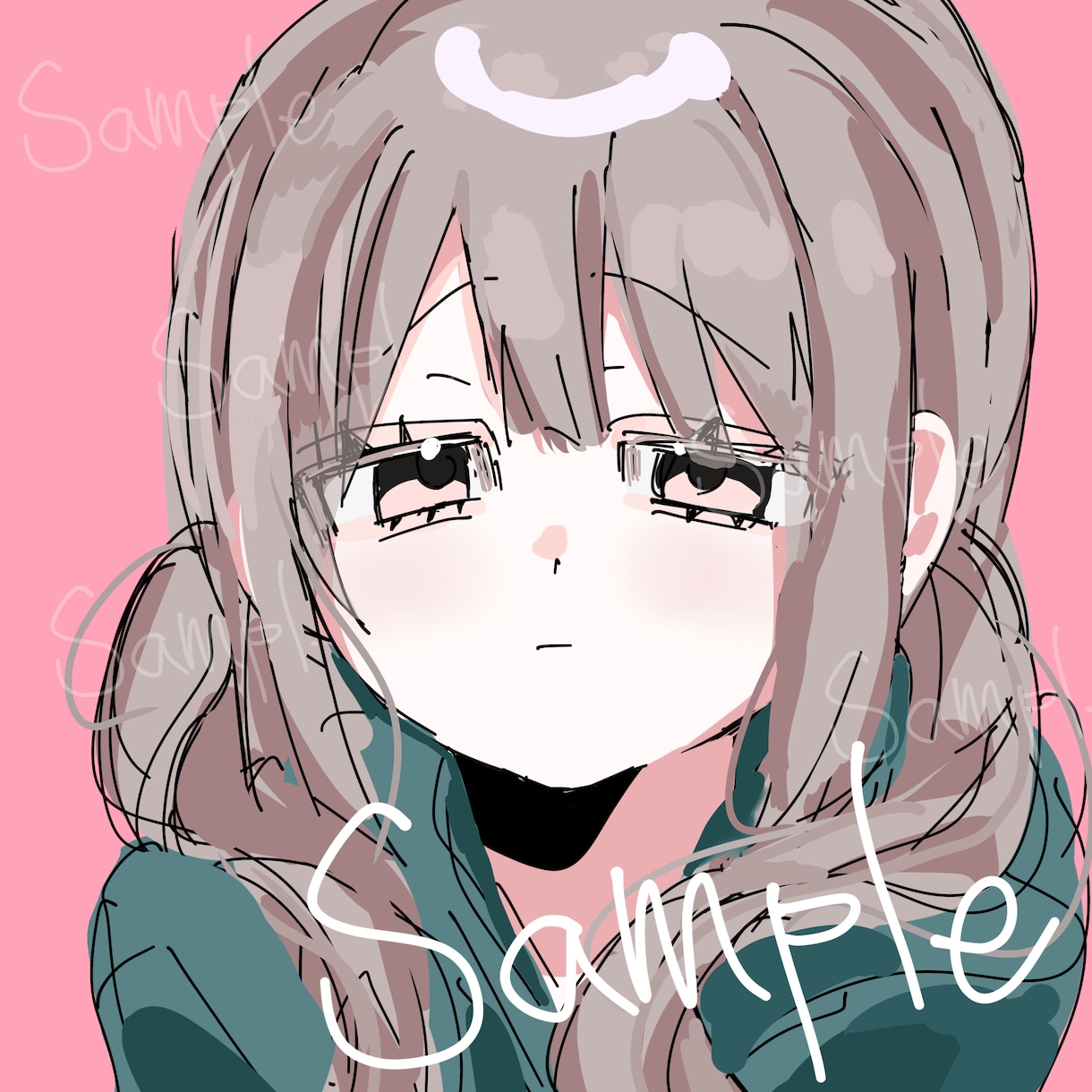 ゆるふわなアイコンイラストを描きます 可愛いふわふわしたアイコンイラストを描きます！ イメージ1