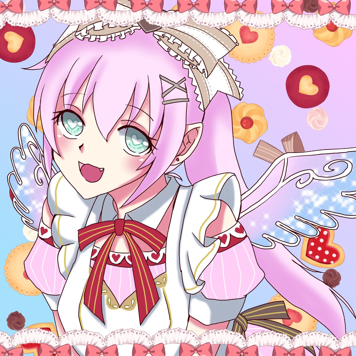 X(旧Twitter)のアイコン描きます 甘めな女の子やアイドル風の男の子など イメージ1